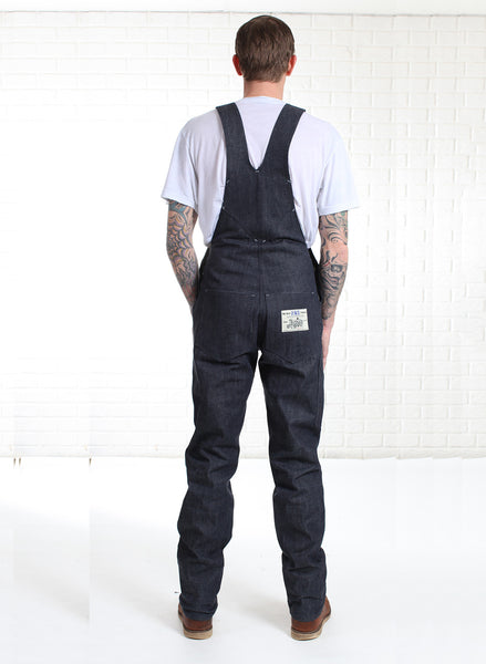 Men's overalls dark blue italian front – Zace